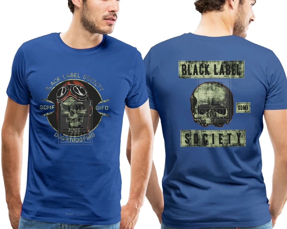 Black Label society Doom Trooper рубашка s m l Xl Xxl 3Xl футболка Официальная футболка - Цвет: Синий