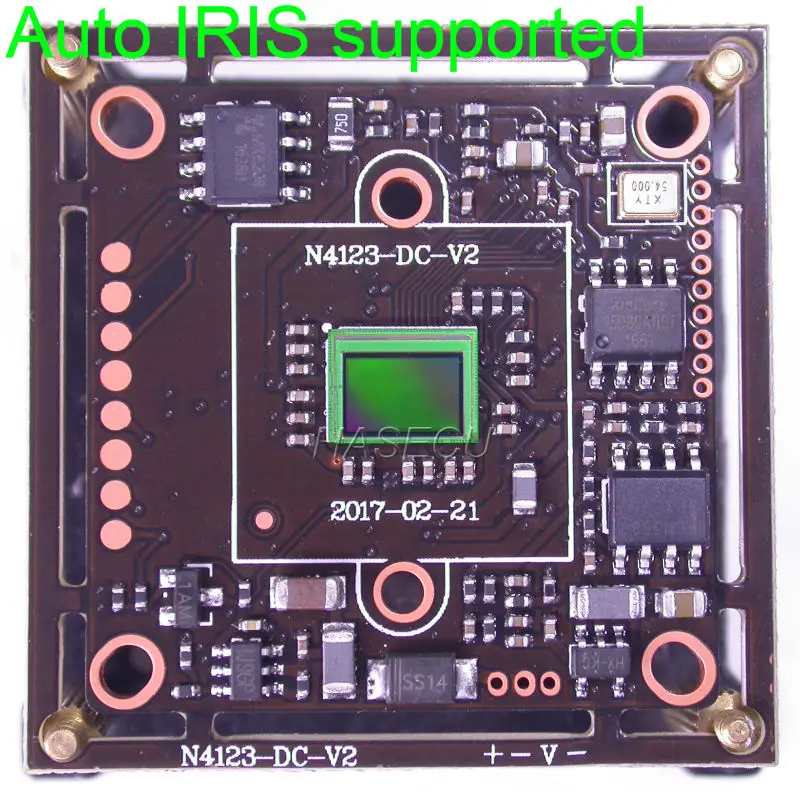 Авто IRIS AHD H (1080P) 1/2.9 &quotExmor IMX323 CMOS датчик изображения + NVP2441 CCTV camera PCB board module