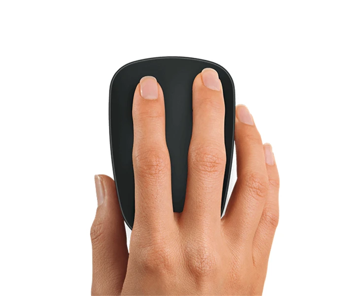 Бывшая в употреблении практически новая ультратонкая сенсорная мышь Logitech T630 с