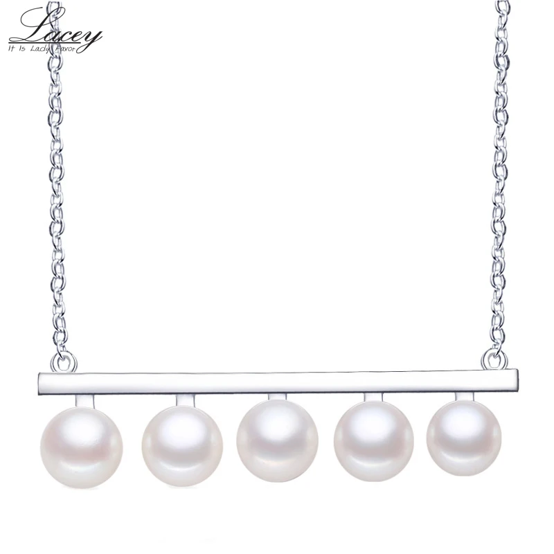 Свадебное ожерелье с натуральным пресноводным жемчугом для женщин подвеска