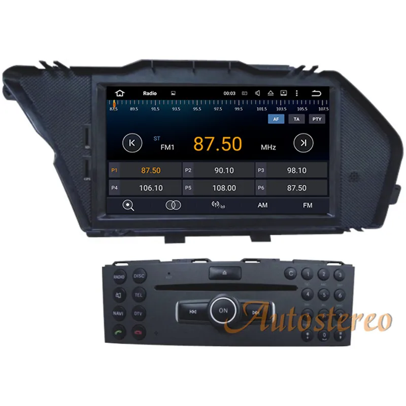 7 дюймов 2G ram Android 7,1 6,0 5,1 Автомобильный gps навигатор dvd-плеер стерео радио головное устройство для Mercedes-Benz GLK 2008 2009 2010