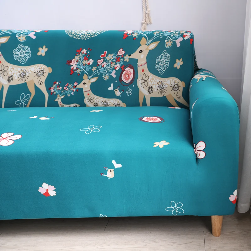 Эластичные Угловые чехлы для диванов с рисунком из мультфильмов Эластичный