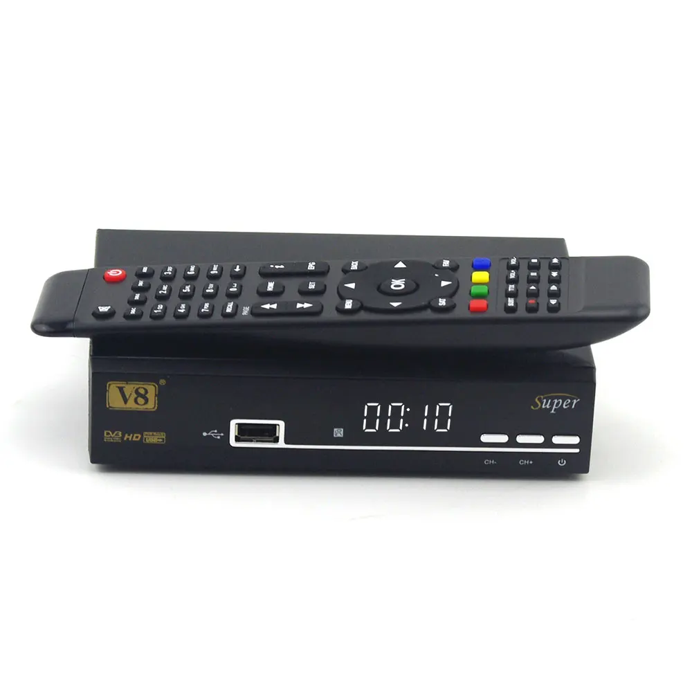 Freesat V8 Super Satellite Receiver+USB WiFi DVB-S2 FTA Full HD TV Receptor With 1 Year Europe Cline Spain Germany LNB | Электроника