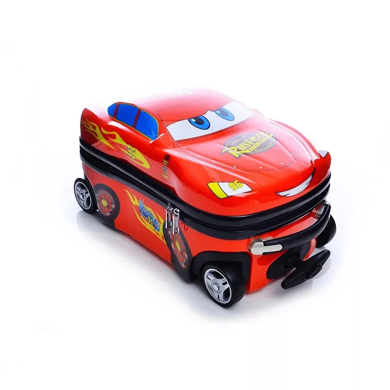 Чемодан на колесиках для детей с рисунком из аниме Supercar