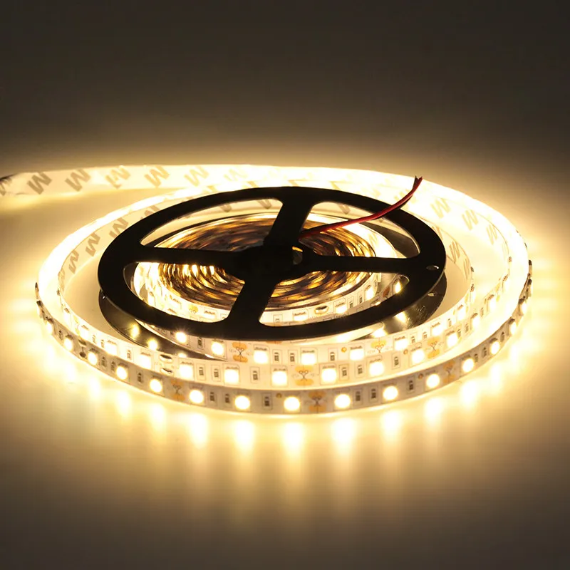 Тёплый белый RGB светодиодные ленты 5050 SMD 5 м 300 светодиодный s гибкие не водопроницаемые светодиодные пленка высокого качества SMD Светодиодная лента для украшения дома - Испускаемый цвет: Тёплый белый