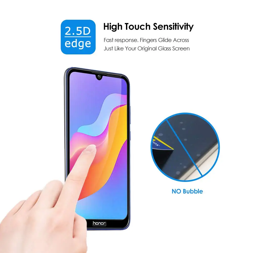 Закаленное стекло для Huawei Y5 2019 защита экрана с полным покрытием пленка AMN LX9 LX1 LX2 LX3