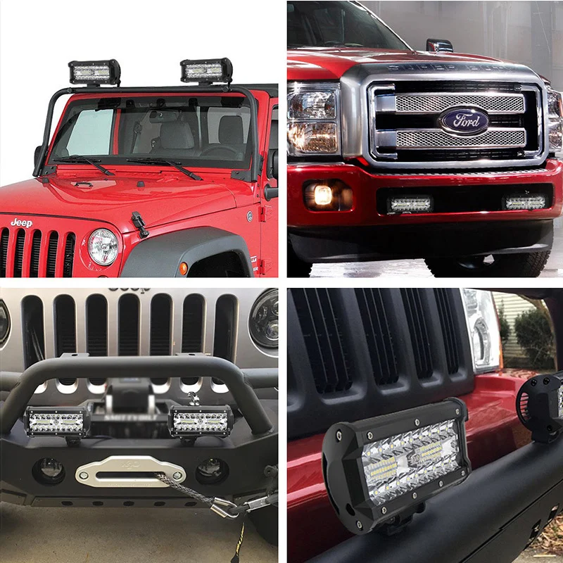 

7inch 120w LED work light bar combo beam car Driving lights for Off Road truck 4WD 4x4 UAZ motorcycle ramp 12V 24V auto fog lamp
