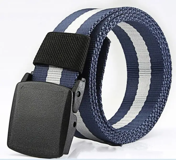blue stripe Medyla, хорошее качество, нейлоновые ремни для мужчин, ремень, повседневный стиль, мужской ремень, тактические ремни, Ceinture Homme, Прямая поставка - Цвет: blue stripe