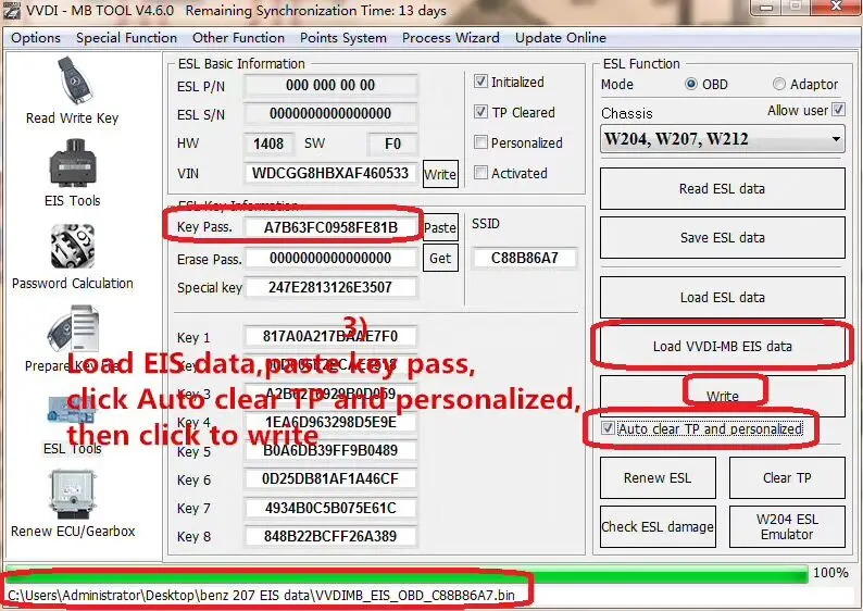 ПДВ/ESL NEC эмулятор A2C 45770 52724 чип для Benz W204 W207 W212 ESL ELV| |