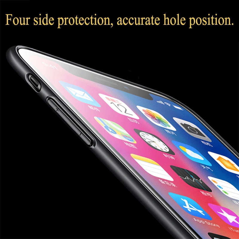 Защитный чехол для телефона из закаленного стекла iPhone 6 6S 7 8 7Plus X XS Max XR | Мобильные