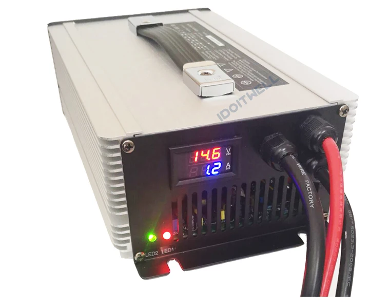Заказной Профессиональный 12V VRLA объект соглашения о качестве предоставляемых услуг гелевый Аккумулятор AGM зарядное устройство 14,7 V плавающего заряда 13,8 V 90A свинцово-кислотный аккумулятор зарядное устройство и светодиодным дисплеем