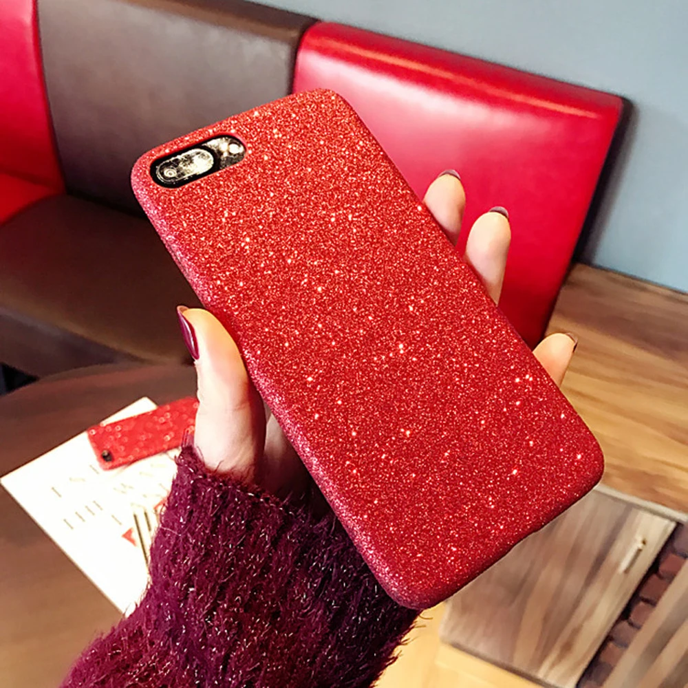 Ультратонкий блестящий чехол для телефона iPhone 8 7 plus 6 6s X XS MAX XR роскошный s Plus