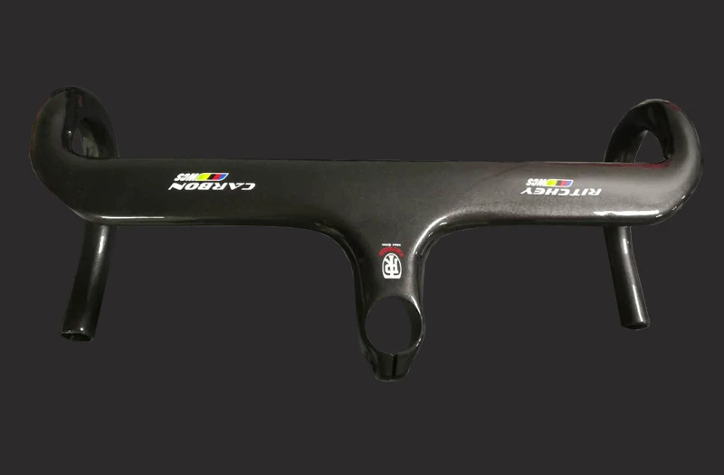 UD glossy 440 90mm Горячая Распродажа езда на велосипеде, углеродный руль для шоссейного велосипеда 28,6 мм Труба из углеродистого волокна 3 k/UD матовый 400/420/440 Интегрированный руль со стволом, руль велосипеда - Цвет: UD glossy 440 90mm