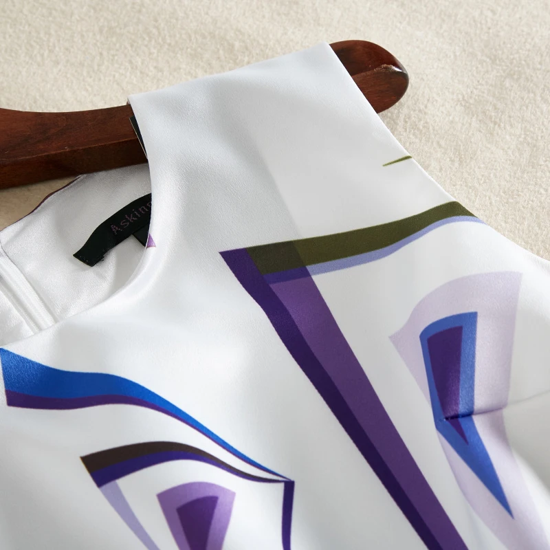 Новое Осеннее элегантное женское платье с принтом и поясом высокое качество