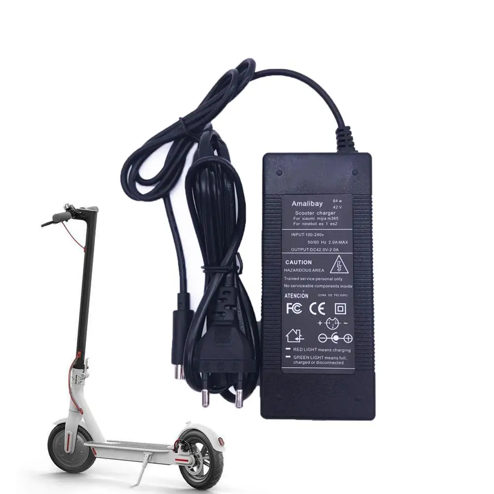 

Зарядное устройство для электрического скутера 42 в 2A адаптер для Xiaomi Mijia M365 Ninebot Es1 Es2 Запчасти для электрического скутера Xiaomi зарядное устро...