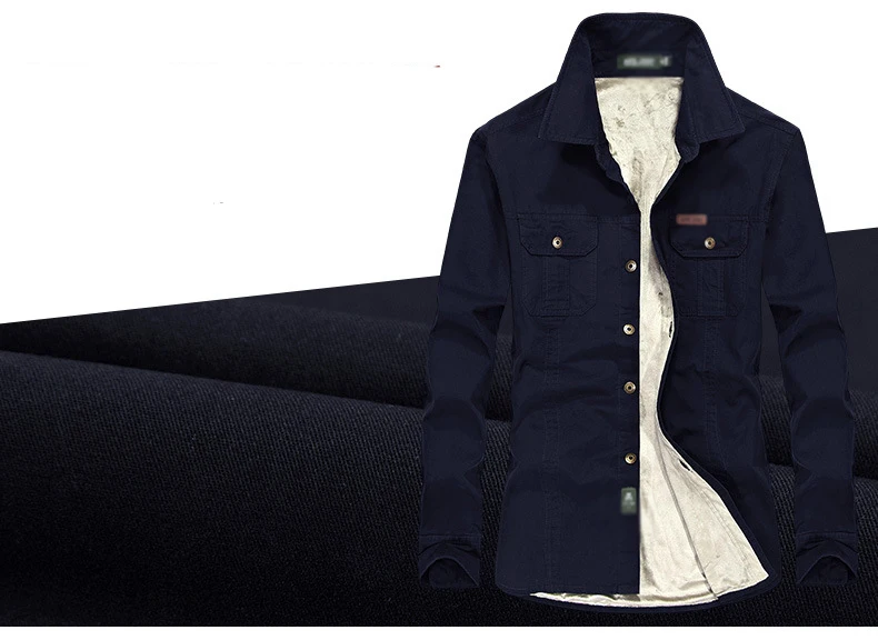 2018 Новое поступление осень зима мужская рубашка флисовая бархатная с длинными