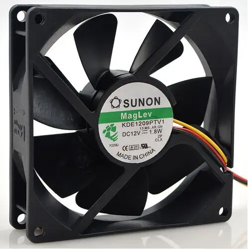 SUNON KDE1209PTV1 9025 1 8 W 9 см 12 источник электропитания Chassis вентилятор|powerful fan|power supply