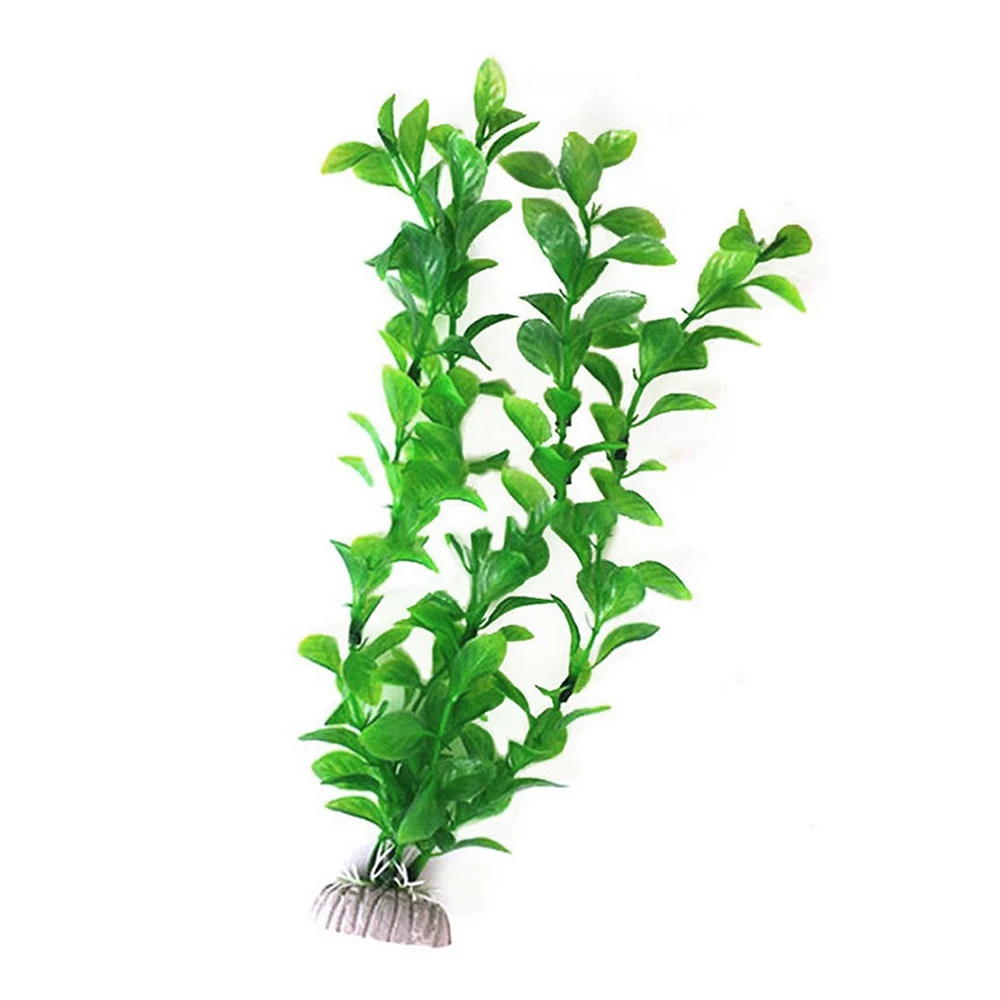 Новое зеленое искусственное пластиковое растение для воды трава аквариума