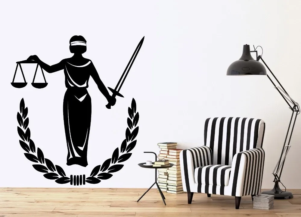 Pegatinas Paredes Home Decoracion Themis Греческая богиня справедливости виниловая наклейка на
