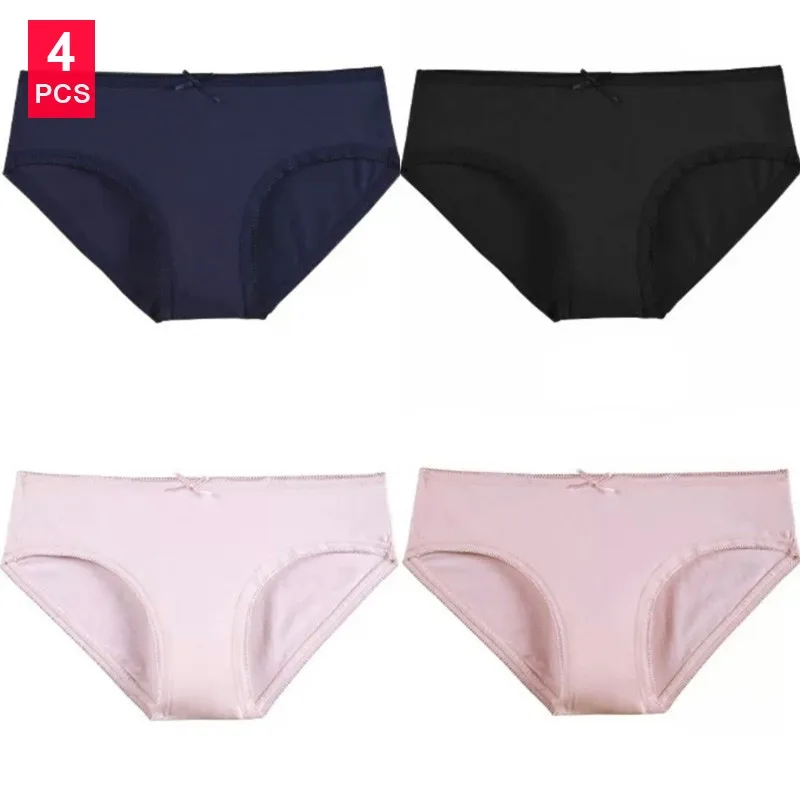 17 4PCS/lot Ladies Panties Underwear Woman Panties Fancy Lace Calcinha Renda Sexy for Women Traceless Crotch of Cotton Briefs Hot - Цвет: 17