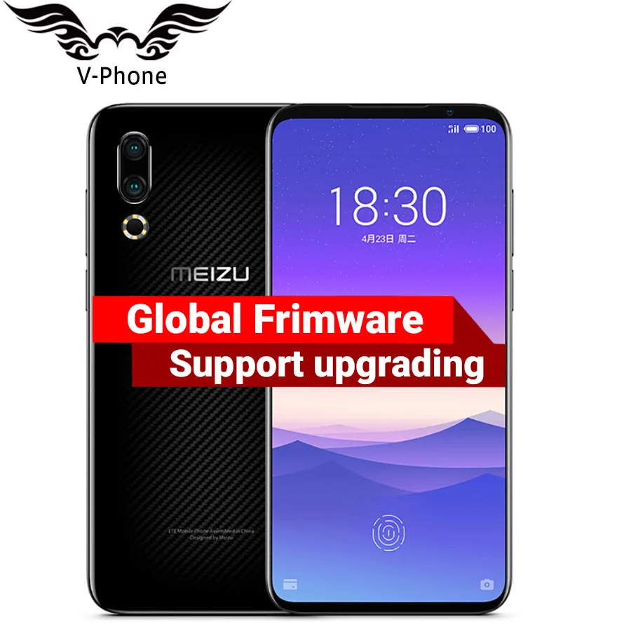 Мобильный телефон Meizu 16 s, 8 ГБ, 128 ГБ, Snapdragon 855, 6,2 дюймов, 48 МП, 20 МП, задняя камера, разблокировка лица, отпечаток пальца, 4G, LTE, глобальная ПЗУ, телефон