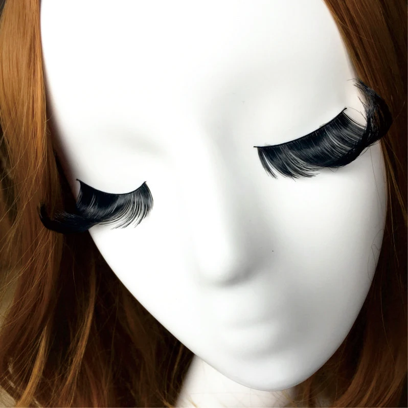 EL08 1 Pair/Set Black Long Exaggerated Winged False Eyelashes Masquerade Art Fashion Performance Dance Makeup | Красота и здоровье