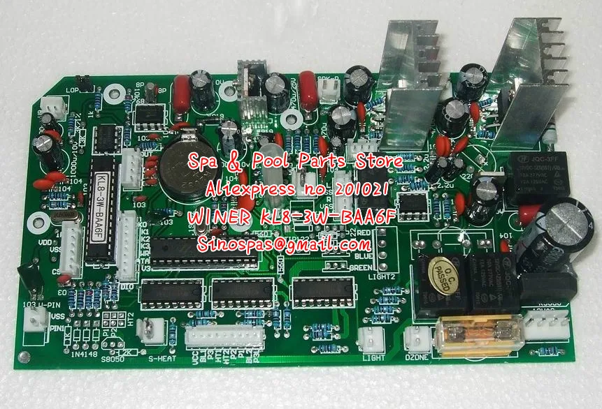 Горячая ванна spa низковольтная печатная плата KL8-3W-BAA6F для Winer Amc 3 pump Hotpool |