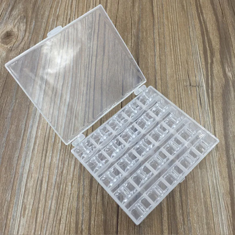 Коробка для хранения 25 шт. разноцветные пластиковые пустые Шпульки аксессуары