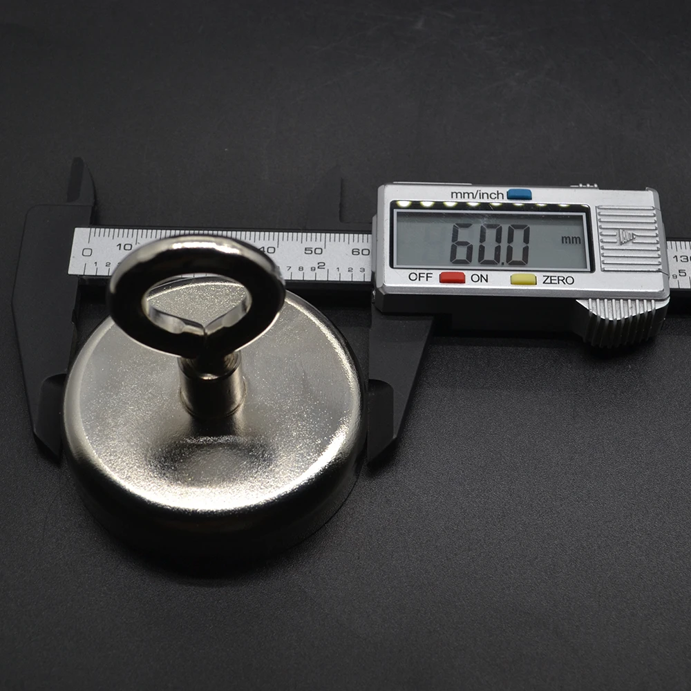 Магниты тянущие крепления D60mm сильный Мощный Неодимовый магнитный горшок с кольцом рыболовные снасти, deap море спасательное оборудование