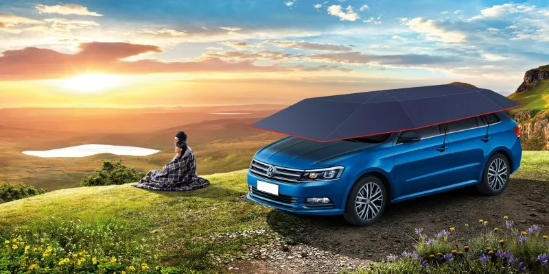 Автомобильный зонтик для крыши солнцезащитный 4 0 метра Ручной