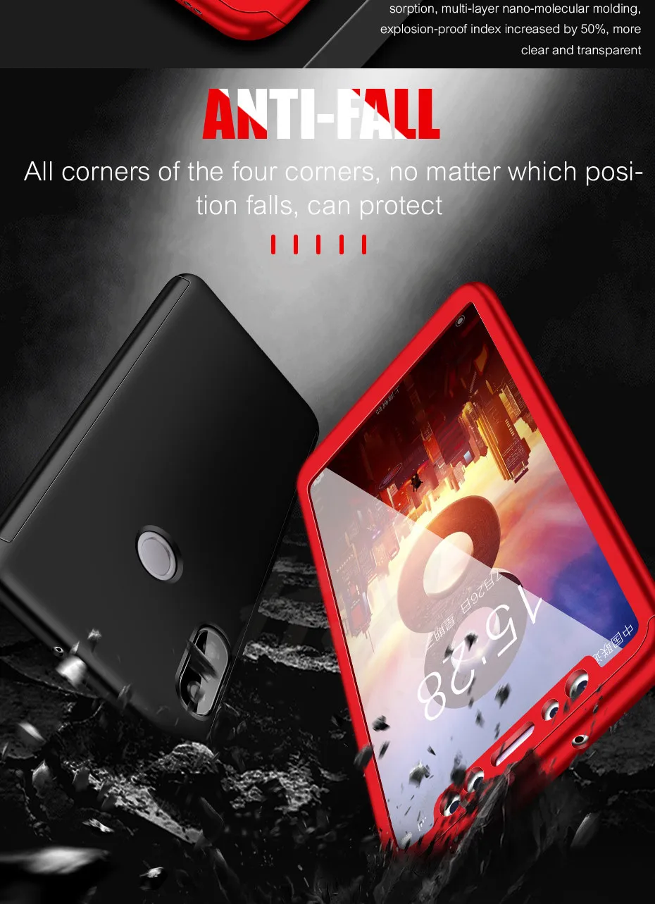 H& A Роскошный 360 Полный чехол для телефона чехол для Xiaomi mi 5 5S Plus mi 5X 6X mi 8 SE противоударный чехол Pocophone F1 со стеклом
