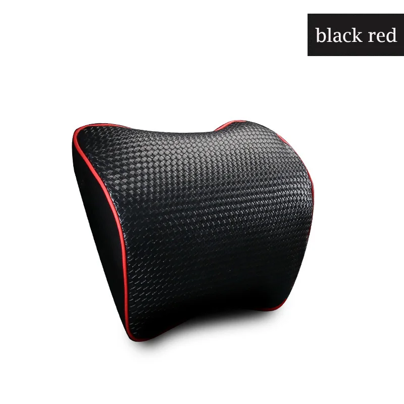 black headrest Новейший тренд, подголовник автомобиля, подушка для шеи, подголовник, подушка для водителя с эффектом памяти, полиэфирное синтетическое волокно, мягкие автомобильные подушки - Цвет: black headrest