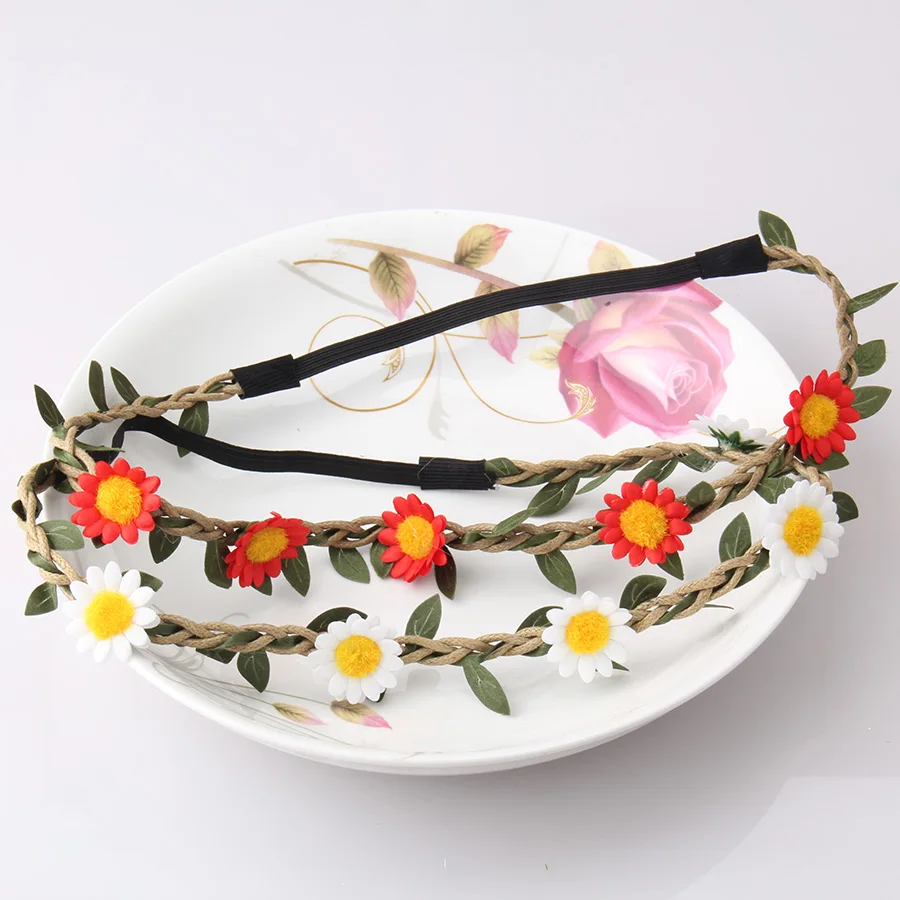 2020 горячая Распродажа модные женские богемные пляжные цветочные повязки на