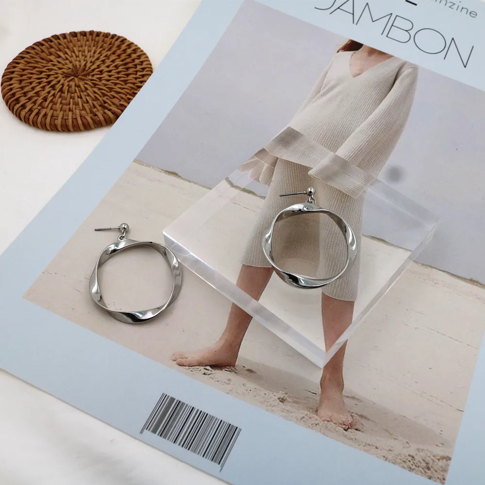 Бесплатная доставка модные ювелирные изделия серьги неправильной формы в стиле