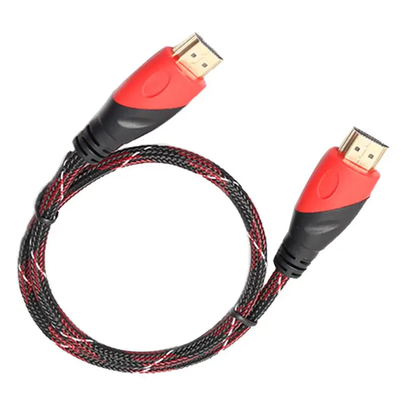 ABGN позолоченный hdmi кабель HD видео аудио двойной цветной режим красный и черный