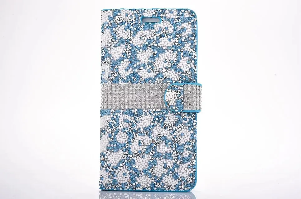 Желе алмаз магнитного притяжения PU кожаный бумажник чехол с карт памяти для iPhone 7