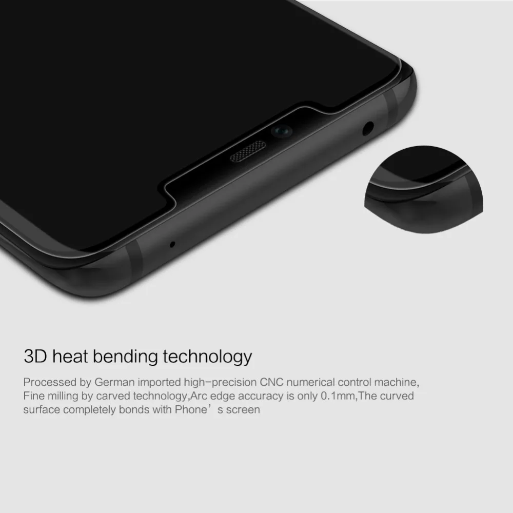 NILLKIN Amazing 3D CP + MAX полный охват нанометр Анти-взрыв 9 H Закаленное стекло протектор