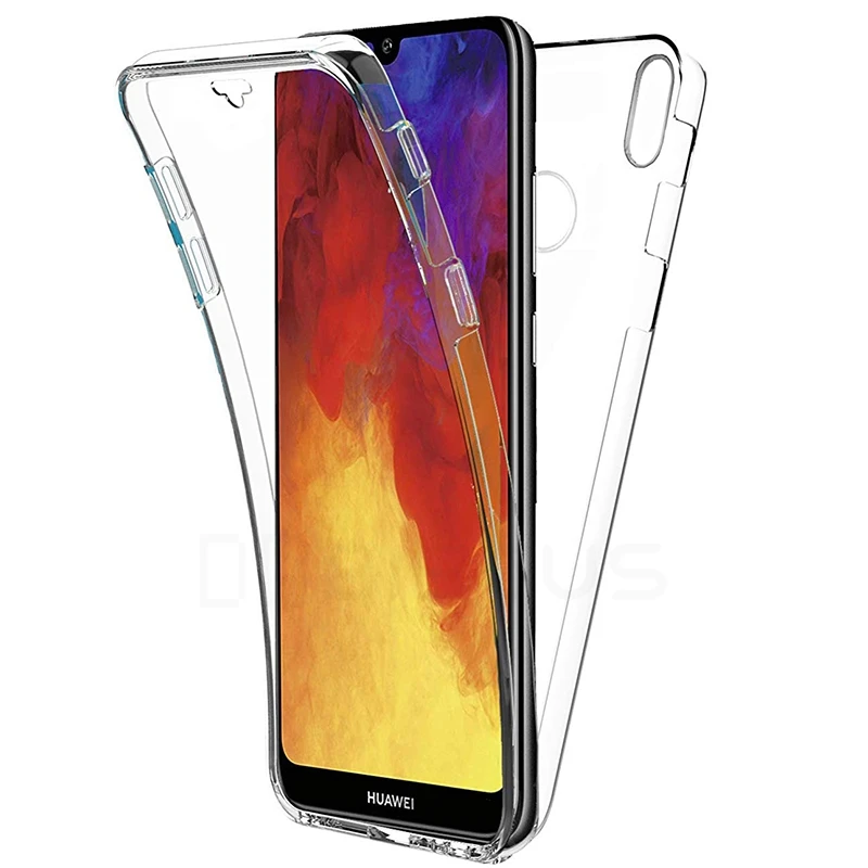 Clear Защитный чехол на 360 градусов для huawei P Smart FIG-LX1 huawei P Smart POT-LX1 для huawei P Smart Plus чехол на весь корпус - Цвет: Clear