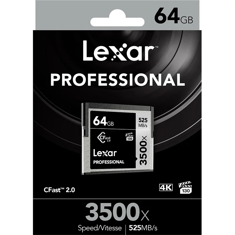Lexar Professional 3500X CFast2.0 CF карта 128 Гб 64 Гб 525MBS карта памяти 64 128 Гб флэш-карты памяти Carte Memoire для камеры