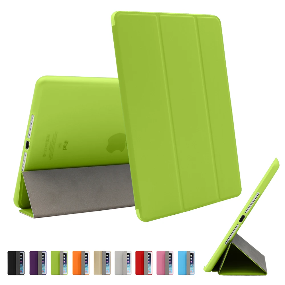Для iPad Air 2 Air 1 чехол для iPad чехол Funda ультра тонкий из искусственной кожи Чехол Мягкий силиконовый чехол для iPad 9,7 6th поколения Чехол
