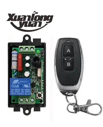 xuanlongyuan AC220V 1CH RF Wireless Remote Control Relay Switch Security System Garage Doors Gate Electric shutters/window | Электроника
