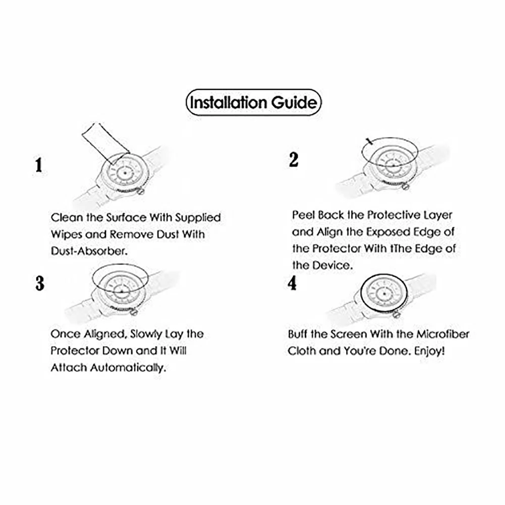 

Anti-Scratch Tempered Glass Screen Protector for Garmin Vivomove HR Sport Watch