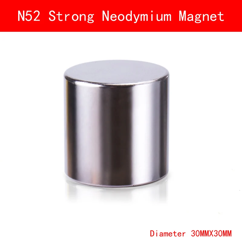 N50 N52 D30mmx30mm супер сильный цилиндр круглые магниты Диаметр 30*30 мм неодимовый редкоземельный магнит N52