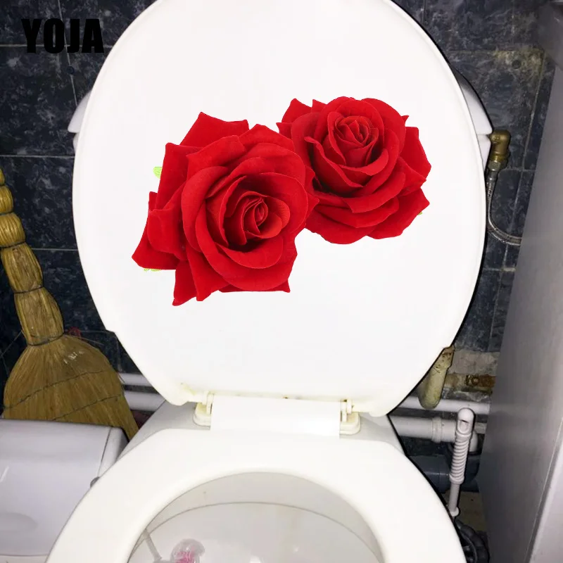 YOJA 22 3x16 см романтическая красная роза украшение для спальни модная наклейка