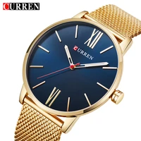 quartz watch men sports mens watches top brand luxury casual gold quartz watch stainless steel ultra thin clock curren 8238