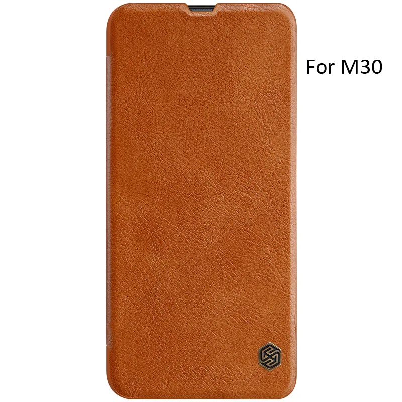 Nillkin Qin кожаный чехол-книжка с откидной Чехол Крышка для samsung Galaxy M20 M30 A30 A50 A70 M10 A40 A10 A60 A20 A20e