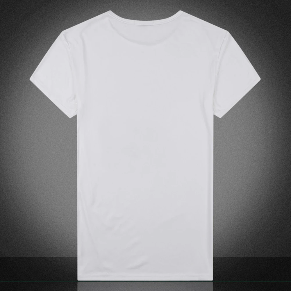 Звезда моды Для мужчин Экипаж шеи короткий рукав Slim Fit пуловер Футболка