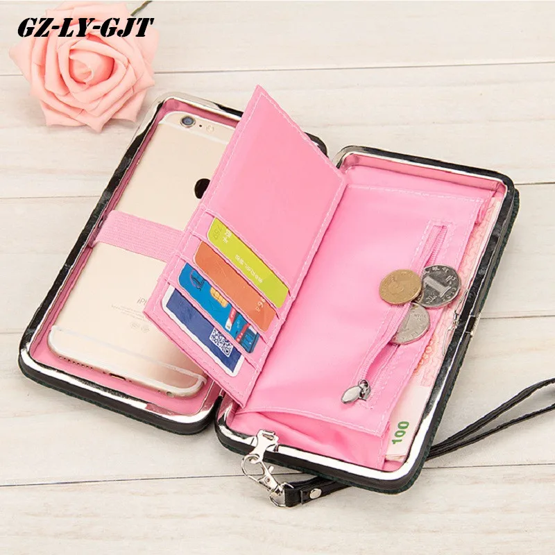 Новая мода кошелек женский известный бренд держателей карт карман для сотового