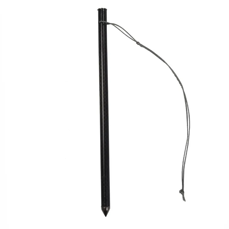 

7.6 g per piece Ultralight carbon fiber tent pegs with stainless steel ending