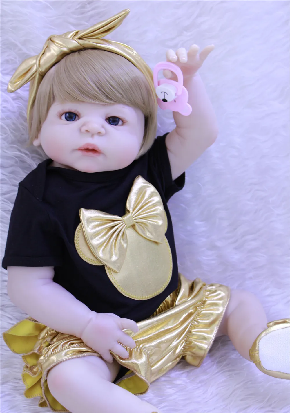 Bebe куклы на все тело силиконовые куклы reborn baby girl 2" reborn baby куклы подарок новорожденным bonecas